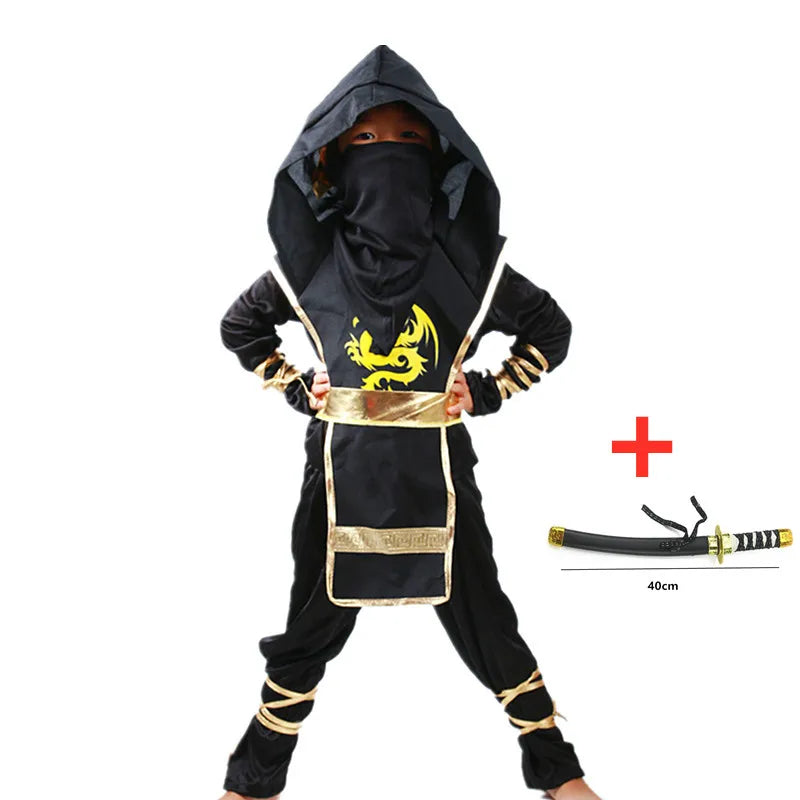 Kids ninja costume size chart