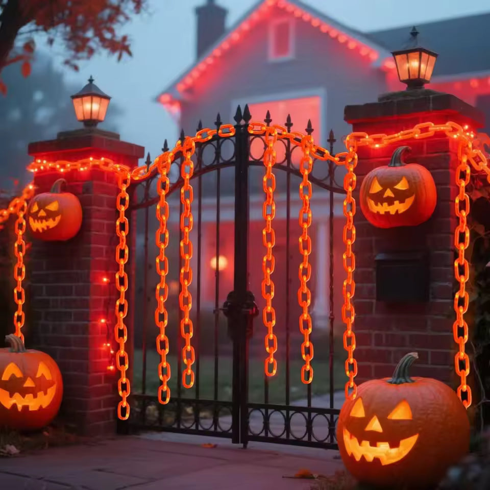 Halloween plastic chain string lights