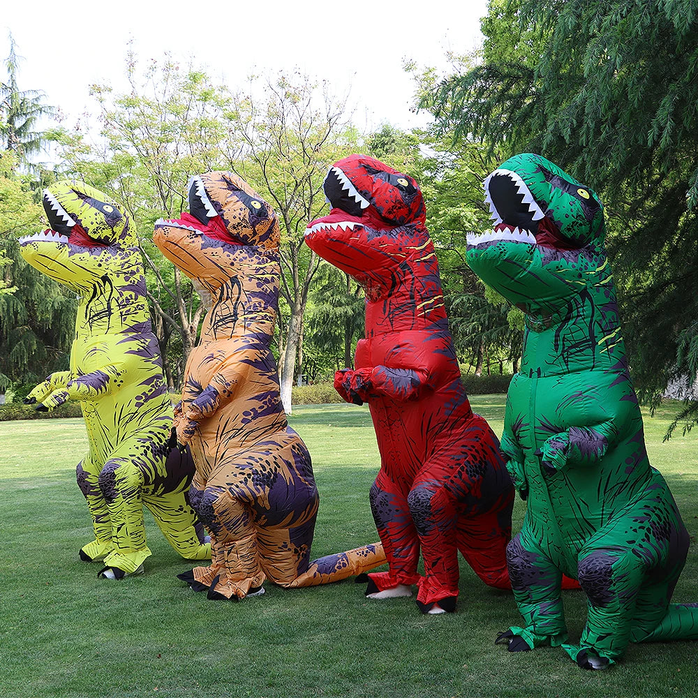 Kids inflatable dinosaur costume