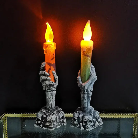 LED skeleton ghost hands yard stakes