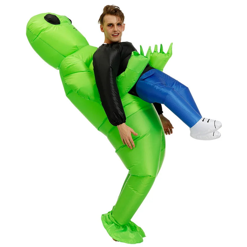Inflatable alien costume fan detail