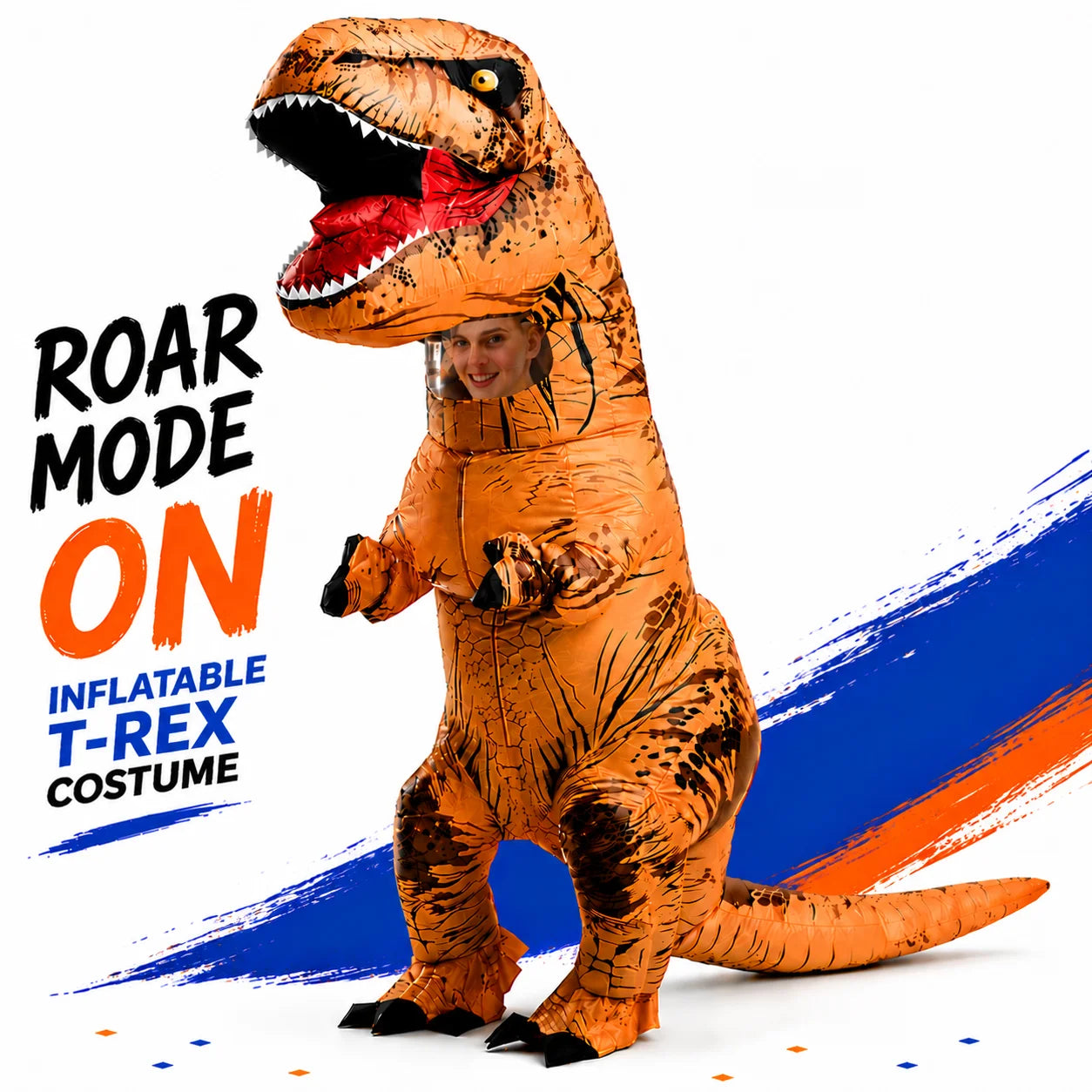 Inflatable T-Rex dinosaur costume