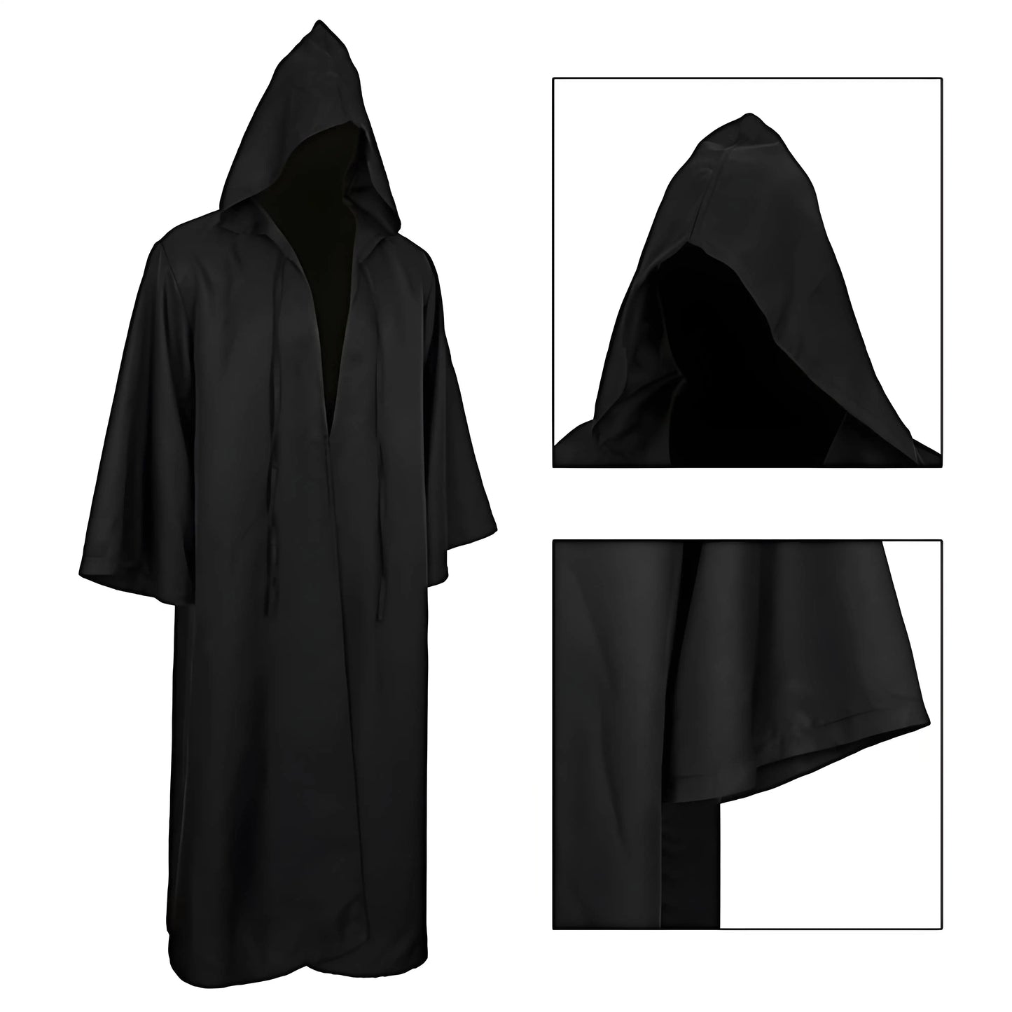 Hooded cloak size chart adult and kids