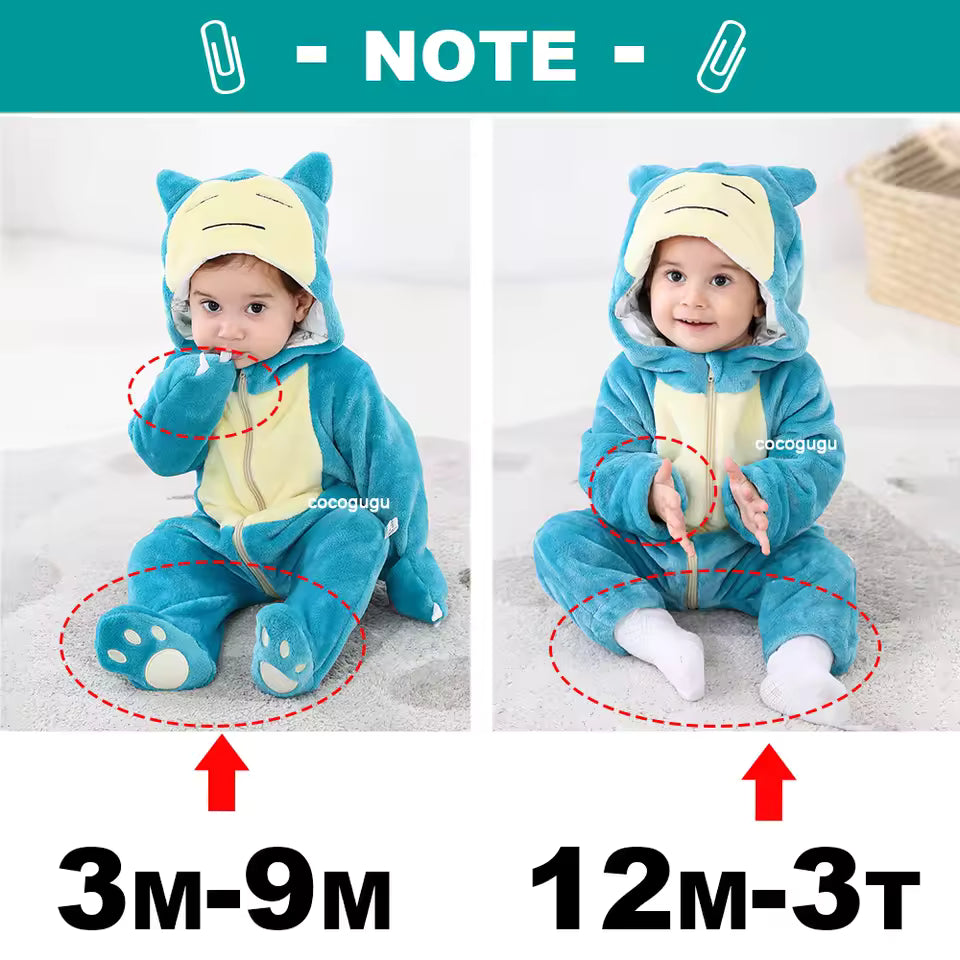Back view of Squirtle baby costume with shell