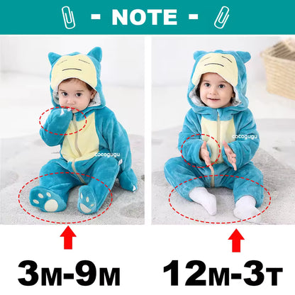 Back view of Squirtle baby costume with shell