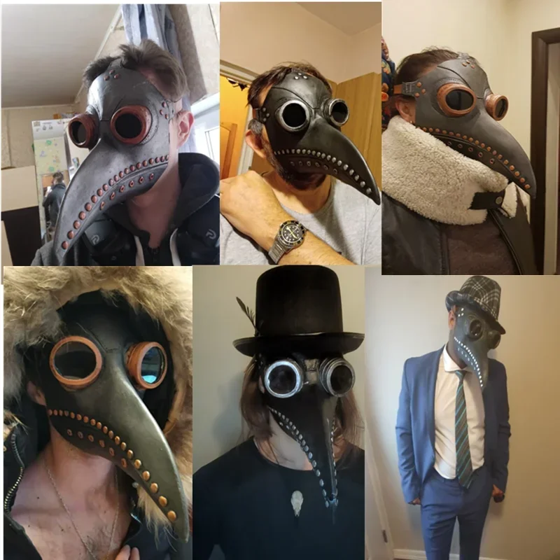 Plague doctor mask strap and interior