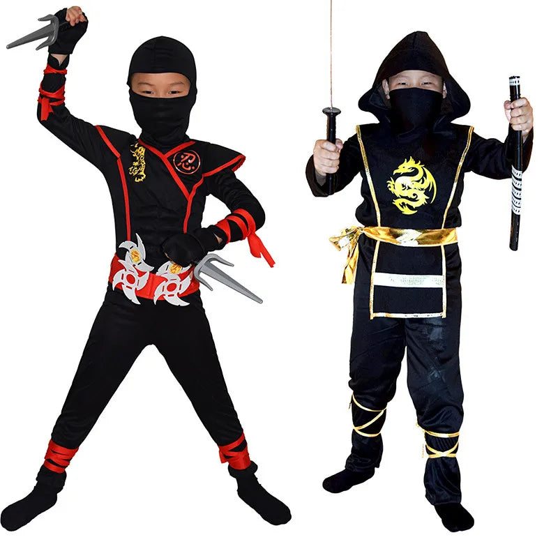 Deluxe kids ninja costume set