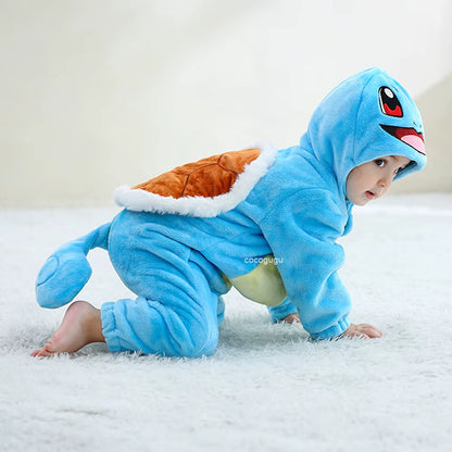 Squirtle Costume Baby 0-3 Years | Pokemon Onesie Unisex Boys Girls
