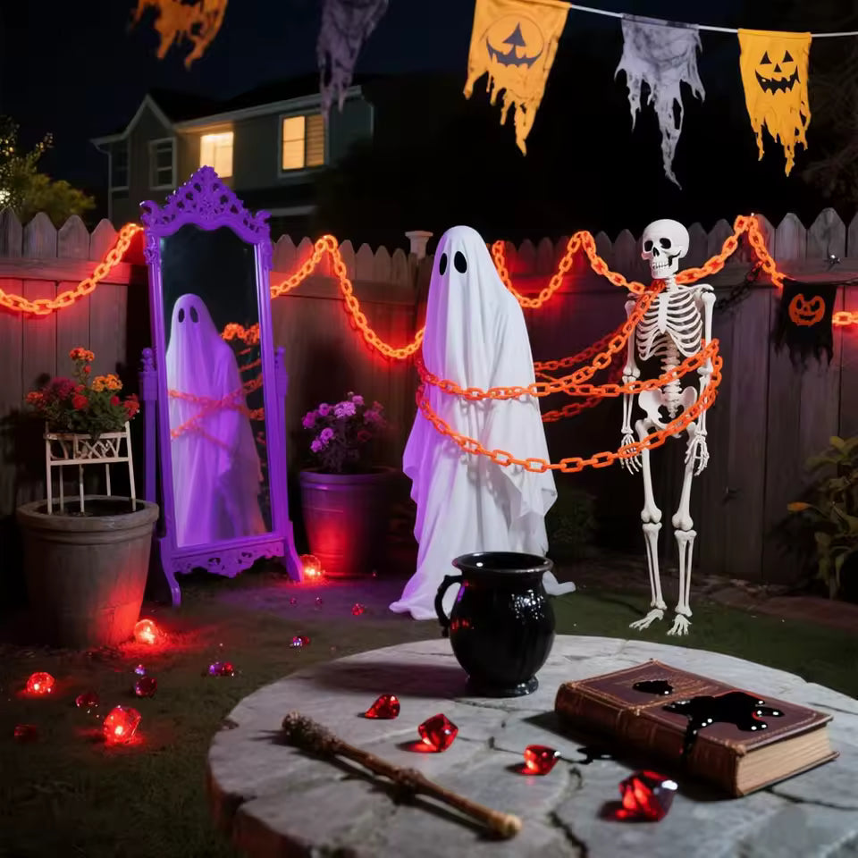 Halloween chain string lights — view 3