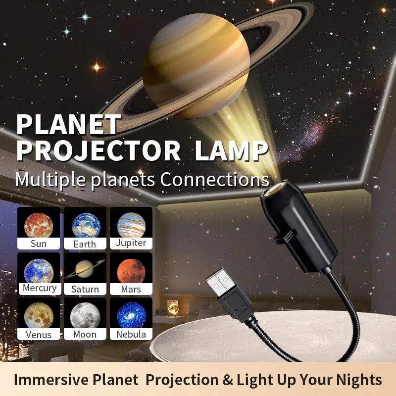 USB Halloween skull and ghost projection light