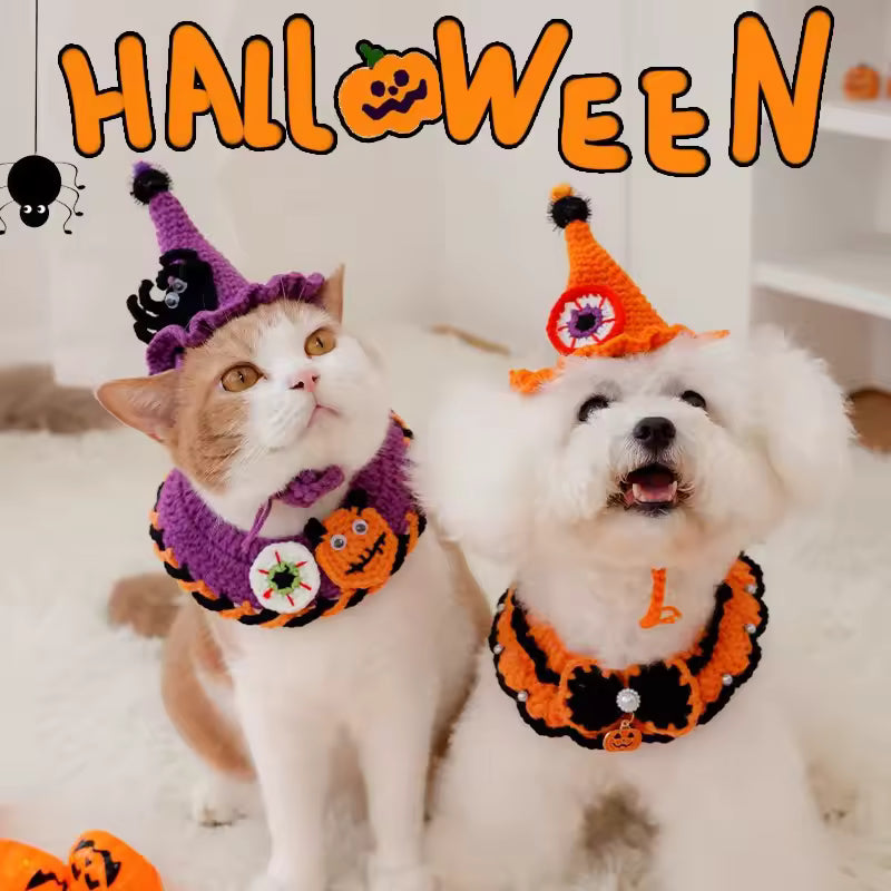 Halloween pet scarf collar — view 2