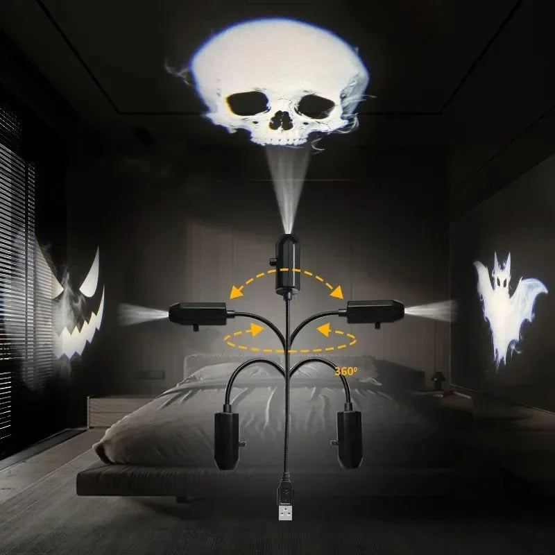 USB Halloween projection night light — view 4