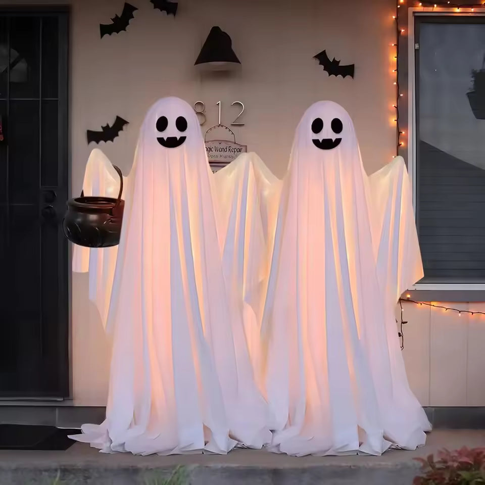 Glow in the dark standing Halloween ghost